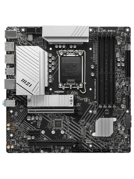 Материнская плата MSI PRO B760M-A DDR4 II (LGA 1700, Intel B760, DDR4, 128 ГБ, ATX 24 pin)