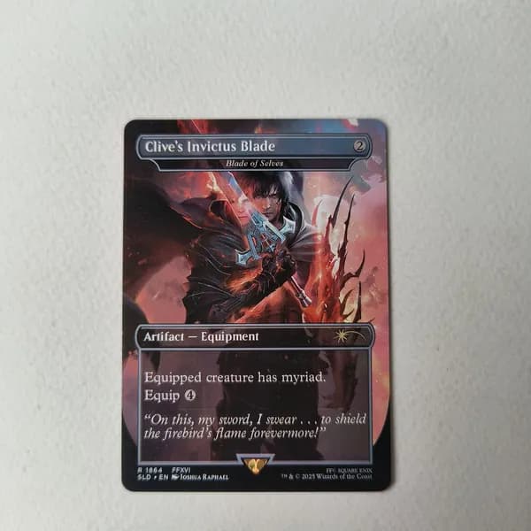 Портативные карты MTG Настройка и прокси Высокое качество без фольги Клайв Invictus Blade