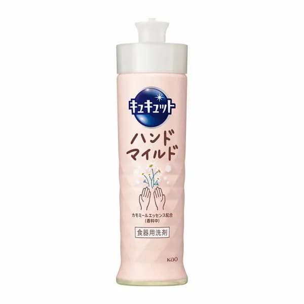 KAO CuCute Hand Mild Chamomile средство для мытья посуды, фруктов и овощей - НЕЖНЫЕ РУКИ, с ароматом ромашки, 220 мл. Япония.