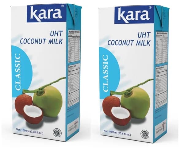 Кокосовое молоко Kara 17% жирности 1000мл.(Набор из 2шт)
