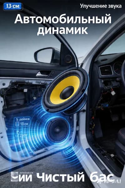 Сабвуфер автомобильный, 13 см (5 дюйм.)