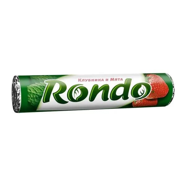 Конфеты мятные со вкусом клубники и мяты Rondo 30г
