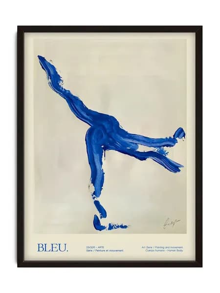 Интерьерный постер "Bleu" в стиле pinterest, 30х40см