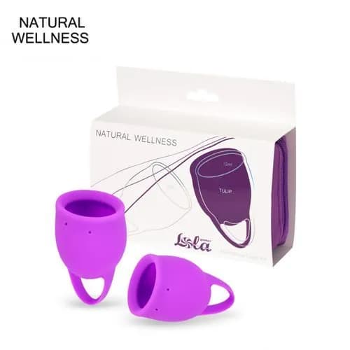 Lola Games Набор менструальных чаш Natural Wellness Tulip pink (15 и 20 мл)
