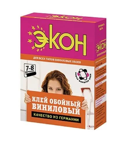 Клей обойный для виниловых обоев Экон Виниловый 200 г.