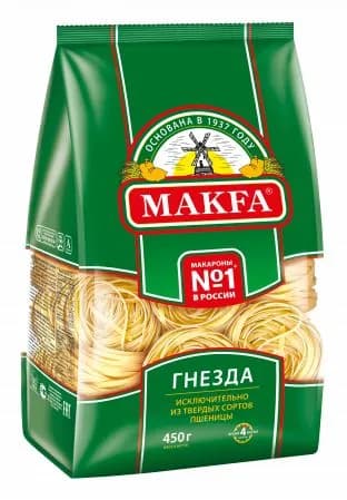 Makfa Макароны Тальятелле лапша гнезда, 450 гр, 1 уп