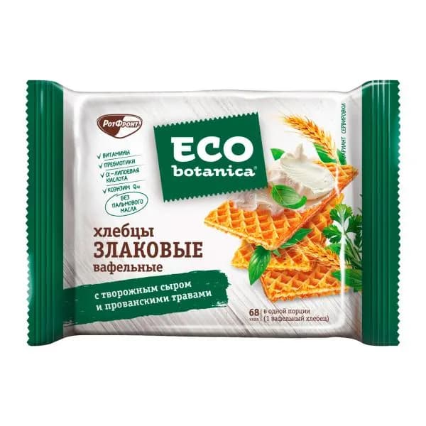 Хлебцы Eco-Botanica злаковые с творожным сыром и прованскими травами Neo/Eco Botanica 75г
