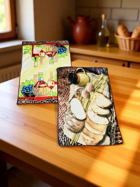 Кухонные полотенца микрофибра набор 2 шт