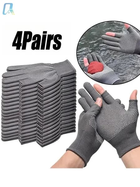 Перчатки для рыбалки, 4 пары