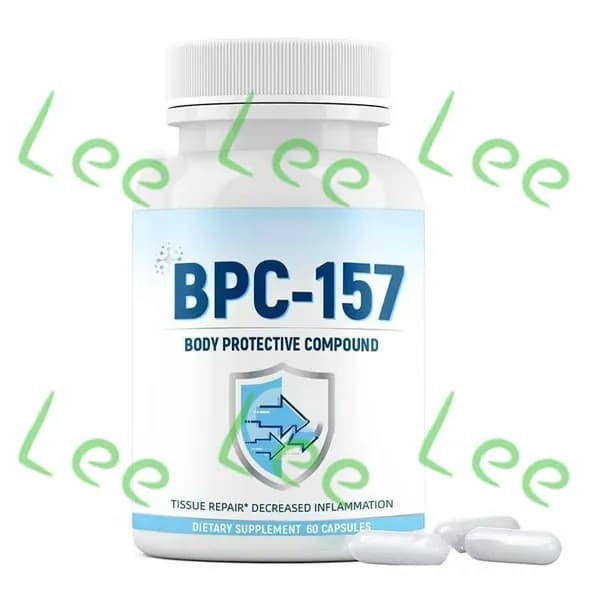 Капсулы с пептидом BPC-157, новым защитным соединением без ГМО, безглютеновой добавкой для восстановления мышц