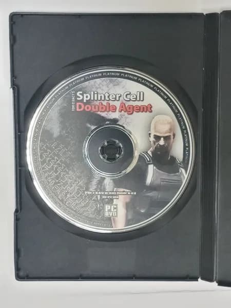 Винтажный диск с игрой для ПК: Tom Clancy s Splinter Cell: Double Agent (CD-ROM, Русская версия)
