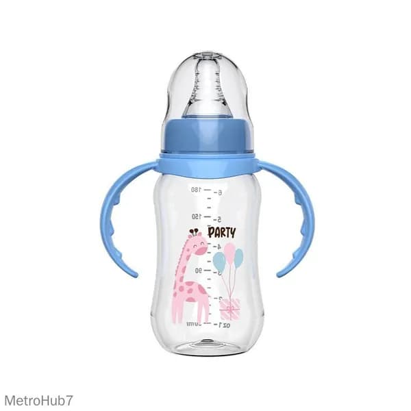 Бутылочка для кормления с ручками 140/180/240мл, антиколиковая, для новорожденных и грудничков