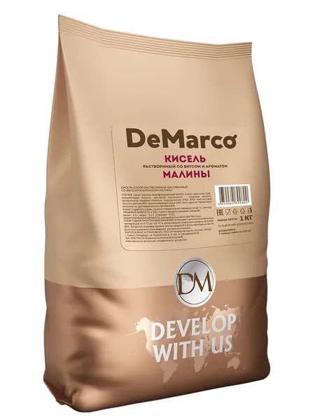 Кисель растворимый Demarco Малина 1 кг для вендинга