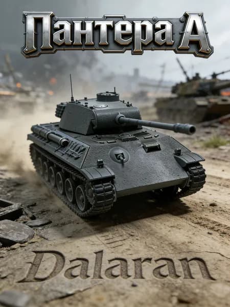 Пантера А (Танк V) сборная модель танка 1/72 Германия ВОВ без клея, Dalaran (классика немецкой средней бронетехники)
