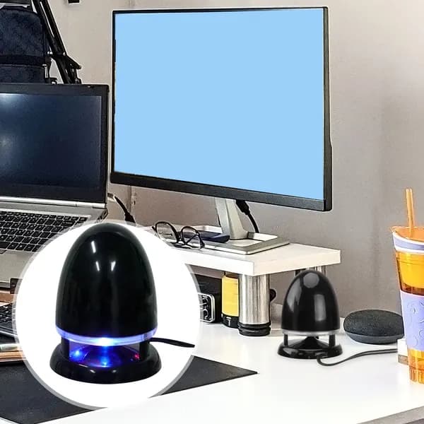 Проводная колонка с регулятором громкости, led подсветкой и нескользящей подставкой для дома