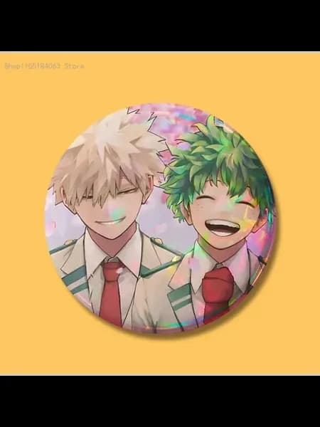 Значок My Hero Academia Deku и Bakugou, 58 мм, z2