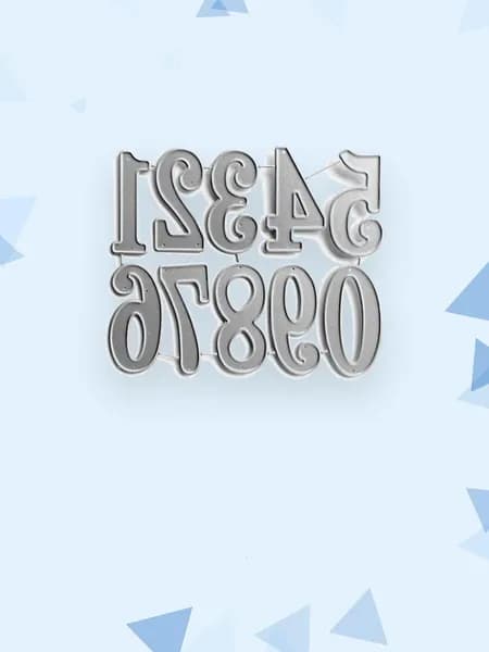 Металлические ножи для вырубки букв и цифр, - QB3636 Цифровой B