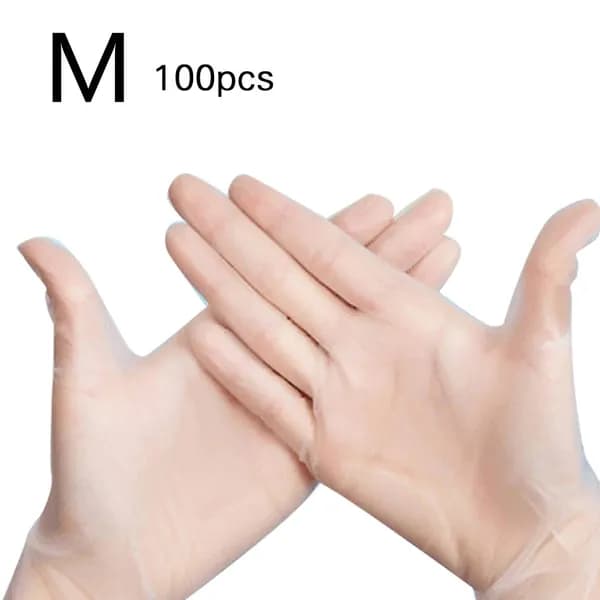 Одноразовые перчатки из ПВХ M