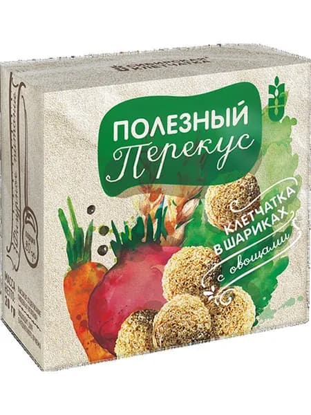 Клетчатка в шариках Полезный перекус С Овощами 20г