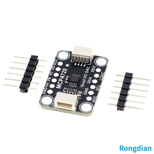 4-канальный 12-битный ЦАП MCP4728 с EEPROM и интерфейсом STEMMA QT/Qwiic