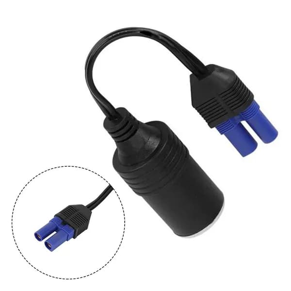 Черный Портативный Разъем-Адаптер EC5 для Автомобильного Аккумулятора 12V