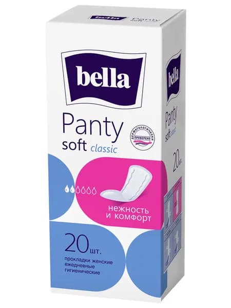 Bella Прокладки ежедневные 2 капли Panty Soft classic 20шт