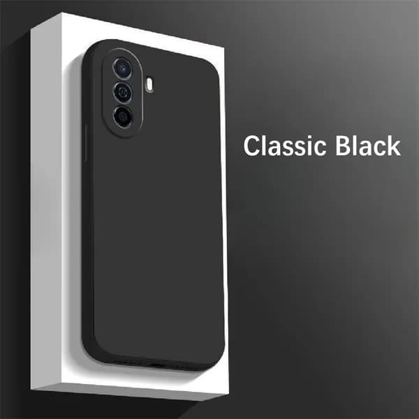 Лавка Чехол для Huawei Nova Y70 Силиконовый полноразмерный чехол с прямыми краями классический однотонный