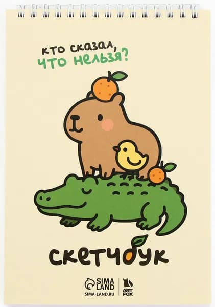 Скетчбук для рисования "Кто сказал, что нельзя?" с твёрдой задней подложкой, творческий блокнот для скетчей, формат А5, 40 листов, 100 г/м2