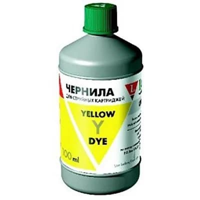 Yellow, чернила водорастворимые для Epson производства Lomond серия LE08, 100мл.