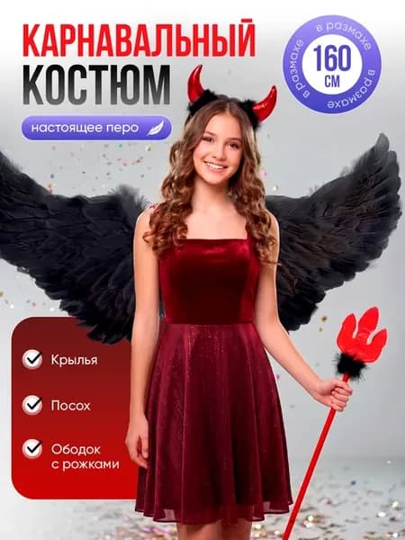 Крылья ангела большие черные