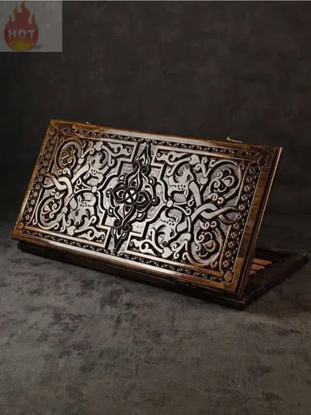 Нарды Деревянные Резные "Кавказский Орнамент", 50см