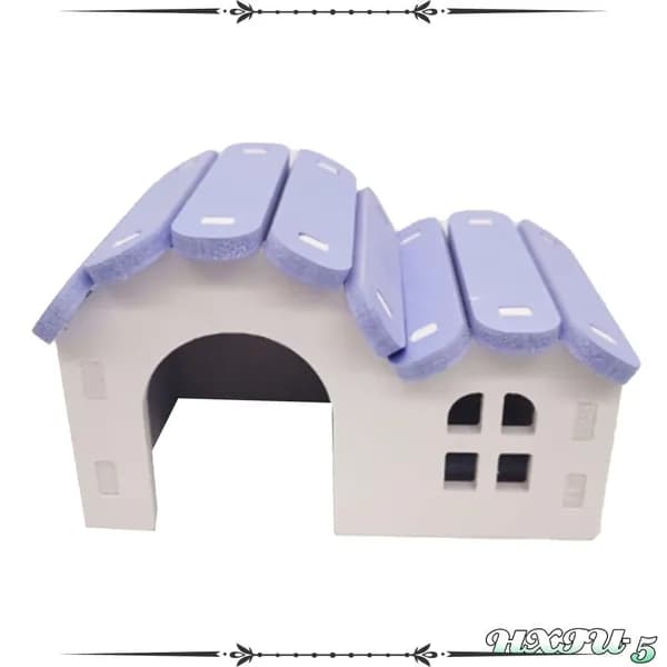 Уютный домик для хомяков, из PVC, компактный, для мелких грызунов Каюта фиолетовая