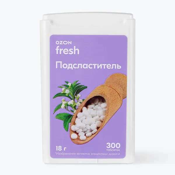 Подсластитель в таблетках, 300 шт, Ozon fresh