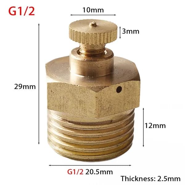 1 шт. Ручной выпускной клапан