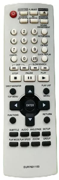 Пульт EUR7631100 (EUR7631020) для DVD Panasonic