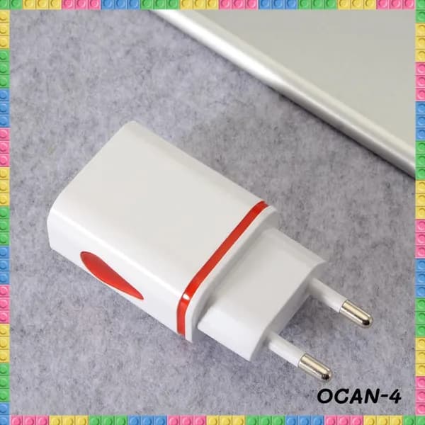 Настенное зарядное устройство USB Европейский стандартный красный