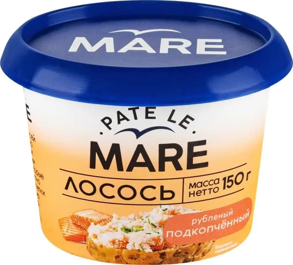 Лосось PATE LE MARE подкопченный рубленый, 150г 3 шт.