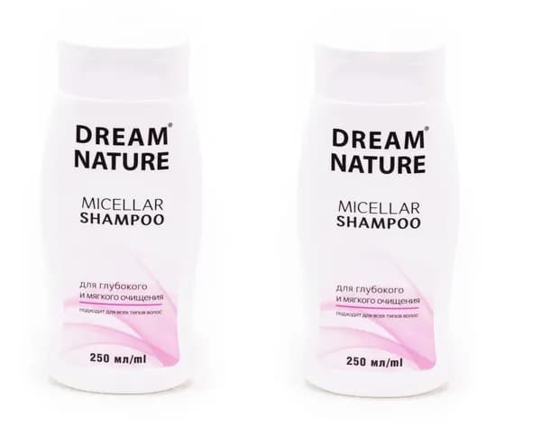 Шампунь для волос Dream Nature Мицеллярный 250мл х 2шт