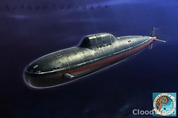 Hobbyboss 83528 1:350 Атомная подводная лодка ВМФ России класса "Альфа" Сборная модель судна