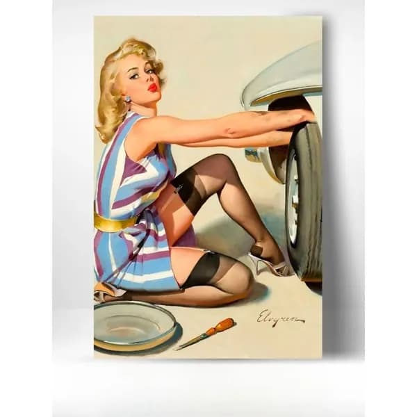 Постер для интерьера, Пинап девушки - Pin up girls, 30х20см.