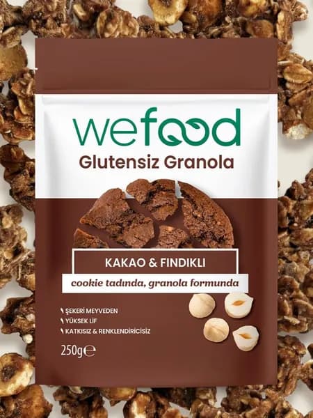Безглютеновая гранола с какао и орехом 250 гр