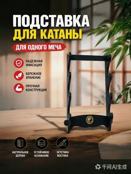 Подставка декоративная под сувенирное оружие, 1 шт.