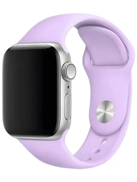 Ремешок для Apple Watch 44/45/46/49mm силиконовый, размер S-M, Лаванда