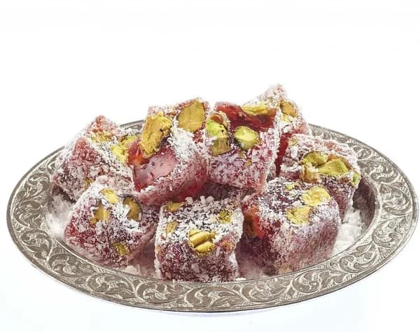 Мини-лукум с кокосом, гранатом и фисташками (250 г)