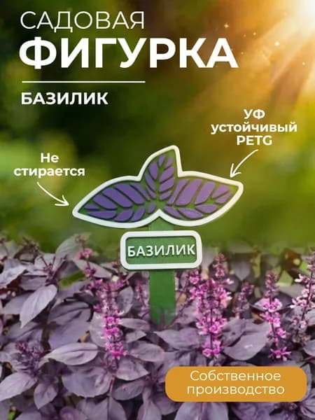 Садовая фигурка "Базилик Фиолетовый"
