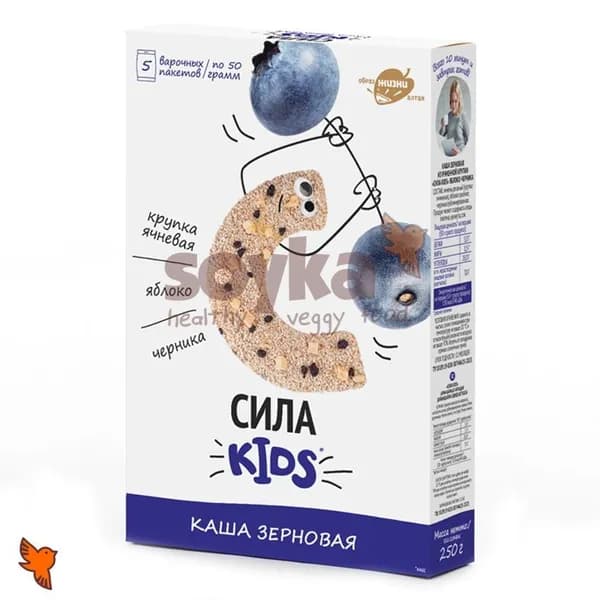 Каша зерновая Сила kids яблоко черника Образ жизни, 250г