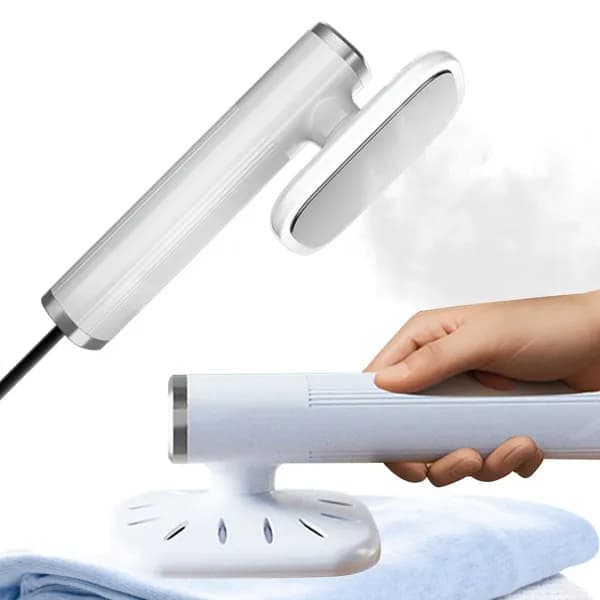 Утюг с сухим и влажным паром, портативный утюг с питанием от USB для домашних путешествий (белый)
