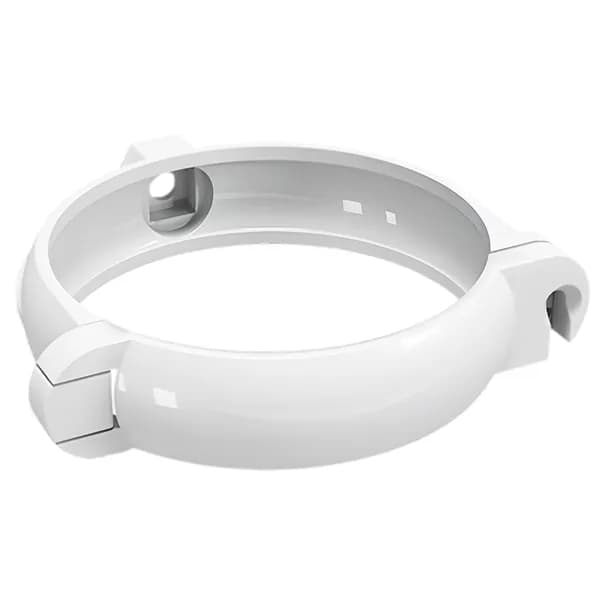 Хомут водосточной трубы (d80) Белый Fineber