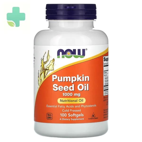 NOW Foods, Pumpkin Seed oil, Масло тыквенных семечек, 1000 мг, 100 мягких капсул