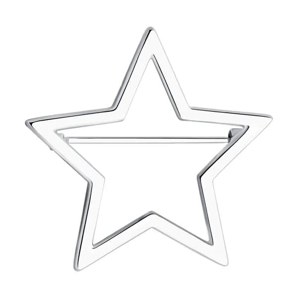 Серебряная брошь DIAMANT-ONLINE 925 пробы